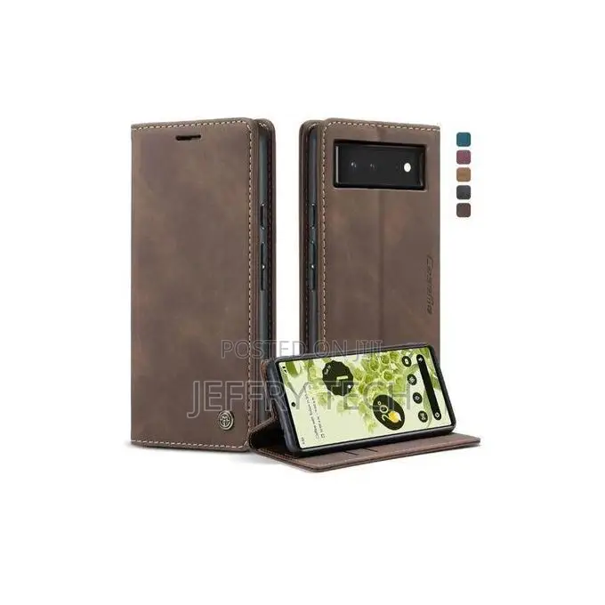 Google Caseme Flip Case for Pixel 8 Brown