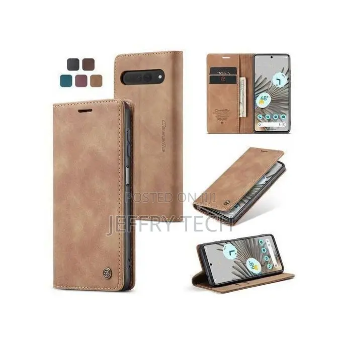 Google Caseme Flip Case for Pixel 8 Brown