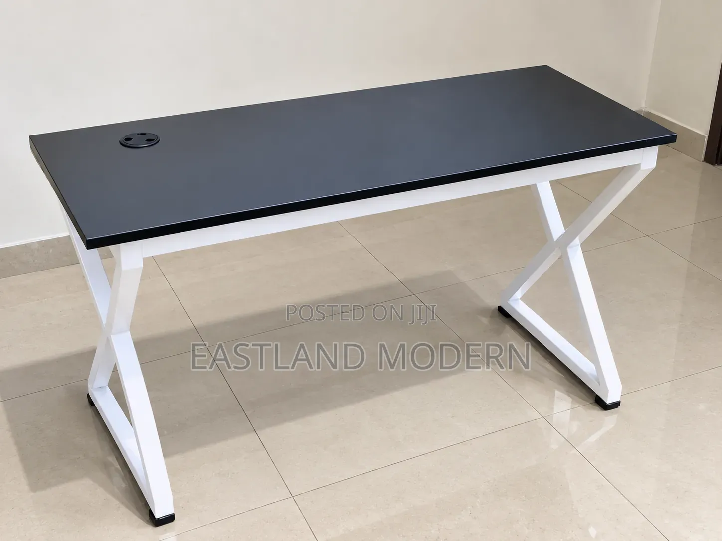 Black and White Computer Desk
