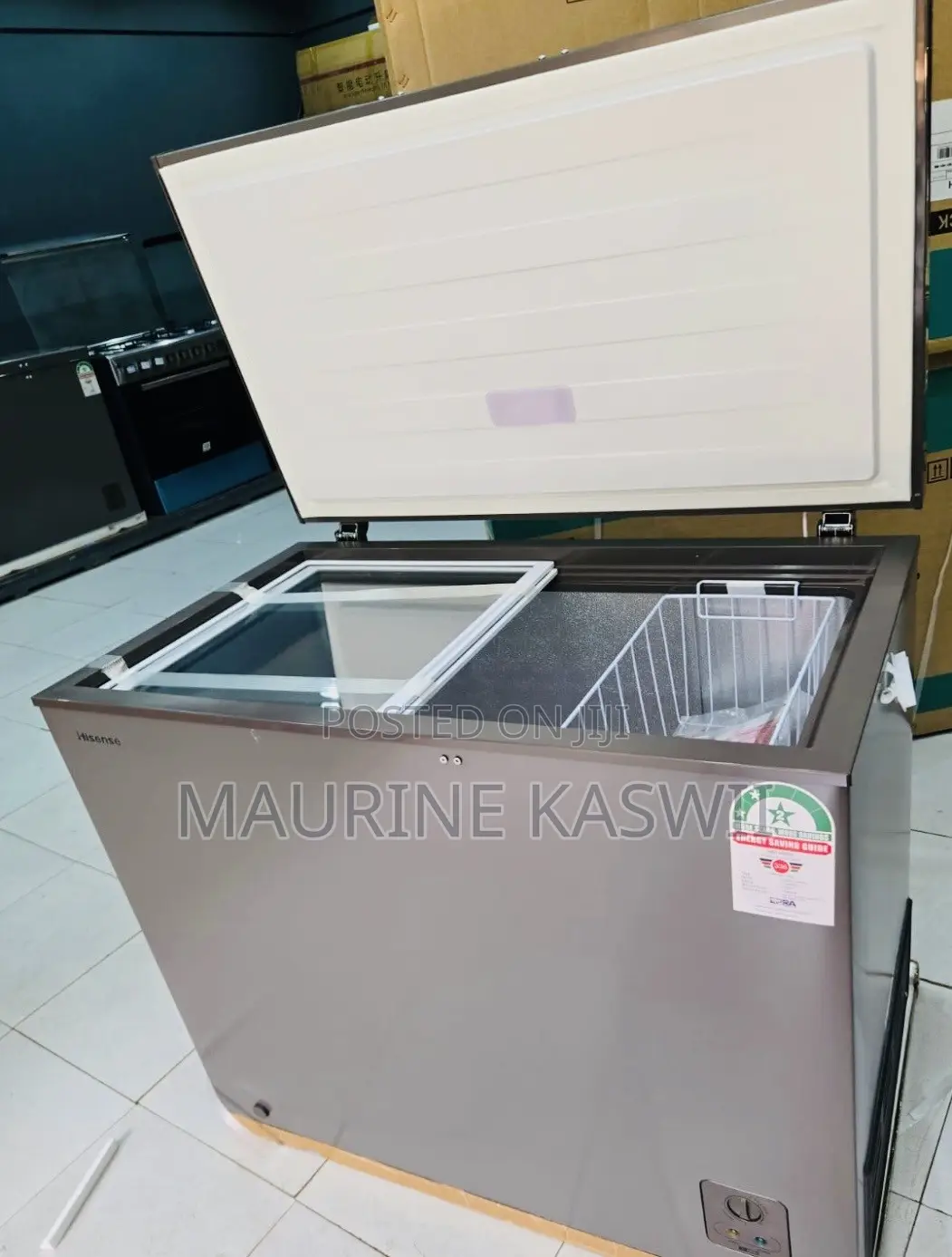 Hisense Dual Freezer 200 Liters -Grey