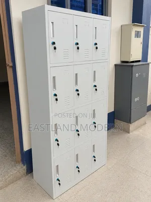 12-Door Metal Locker Cabinet
