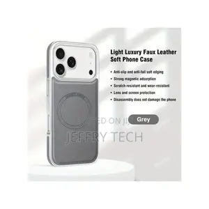 MagSafe Compatible PU Vegan Leather Cover Case for iPhone 17 Pro Max