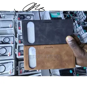 Google Pixel 7 Pro Black Premium Vintage Leather Flip Wallet Case – PU