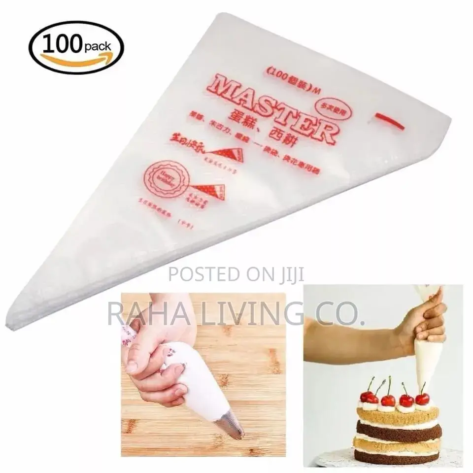 Disposable Piping Bags | 100 Pack | Small Medium Large