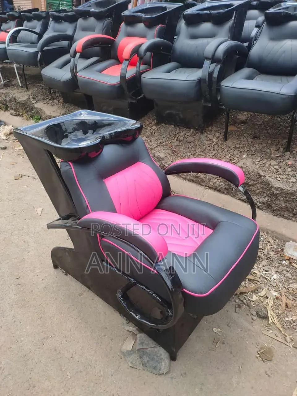 Salon Sink Pink and Black