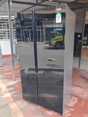 Von Mirrored Side by Side Refrigerator