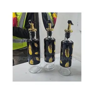 Oil and Vinegar Glass Dispenser Bottle,