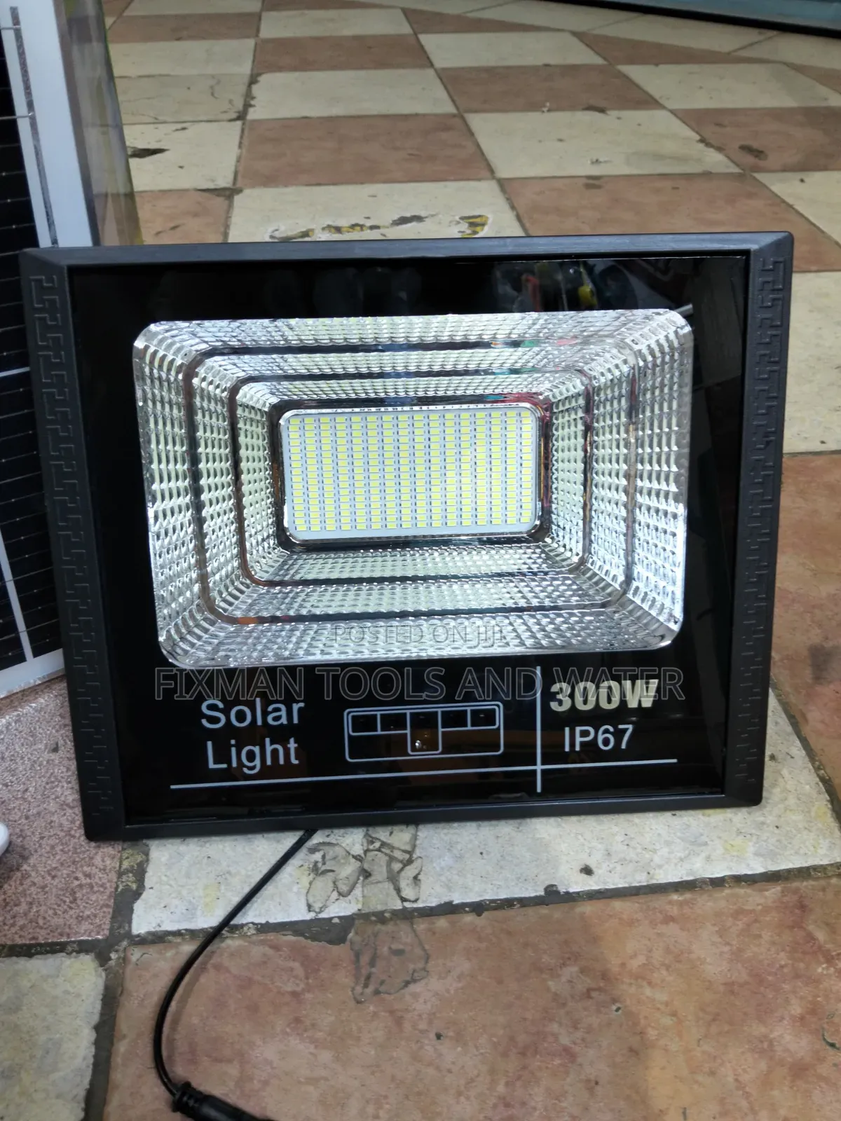 Top IP 67 Solar FLOODLIGHTS 300 Watts Brightest WITH PANEL AND SENSOR