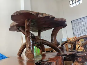 Rustic Natural Wood Coffee Table