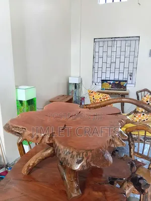 Rustic Natural Wood Coffee Table
