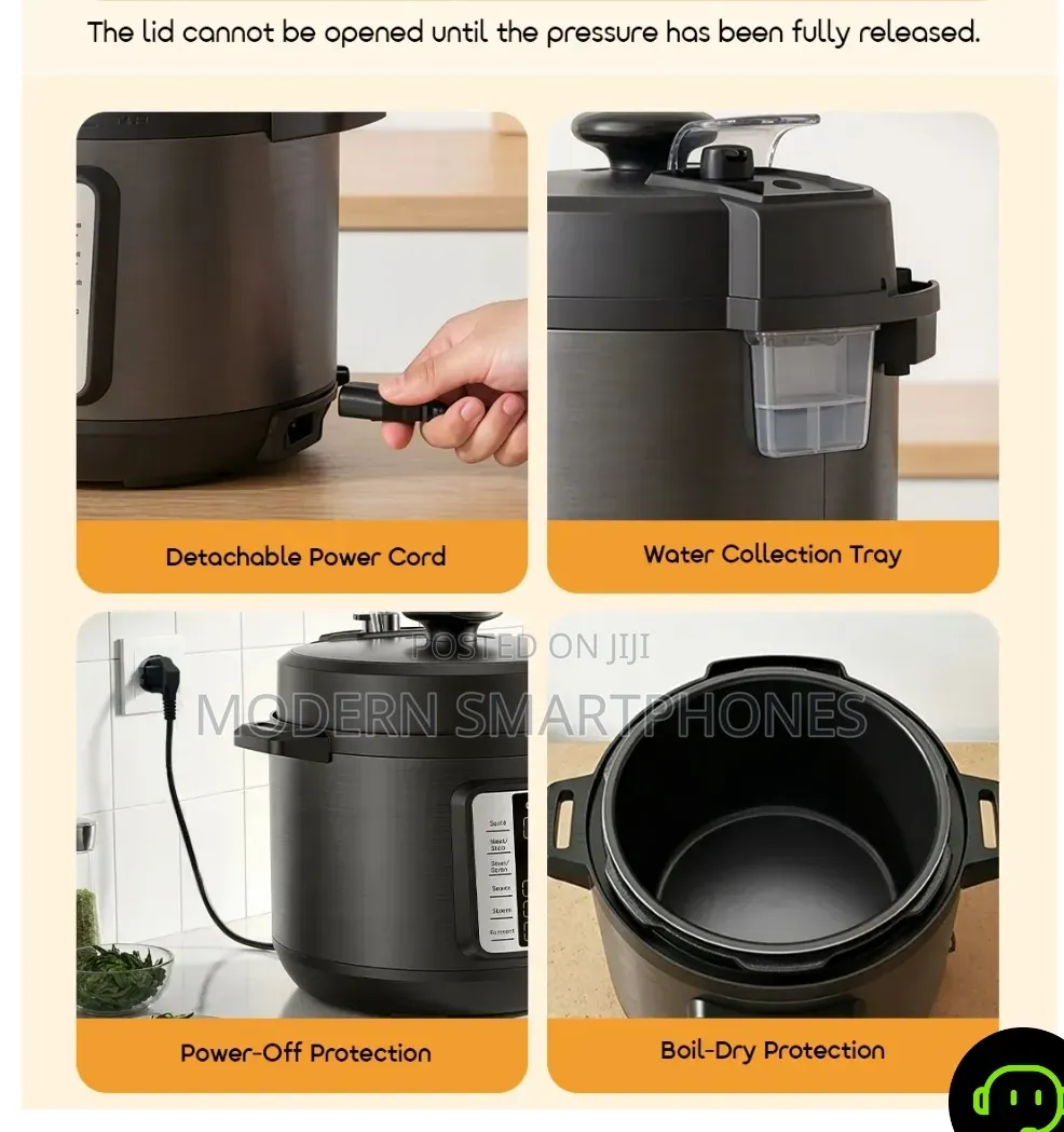Oraimo KitchNova 1200W 6L Pressure Cooker