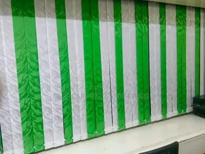 Cream, Green, Yellow White Fabrics forNairobi Office Vertical Blinds