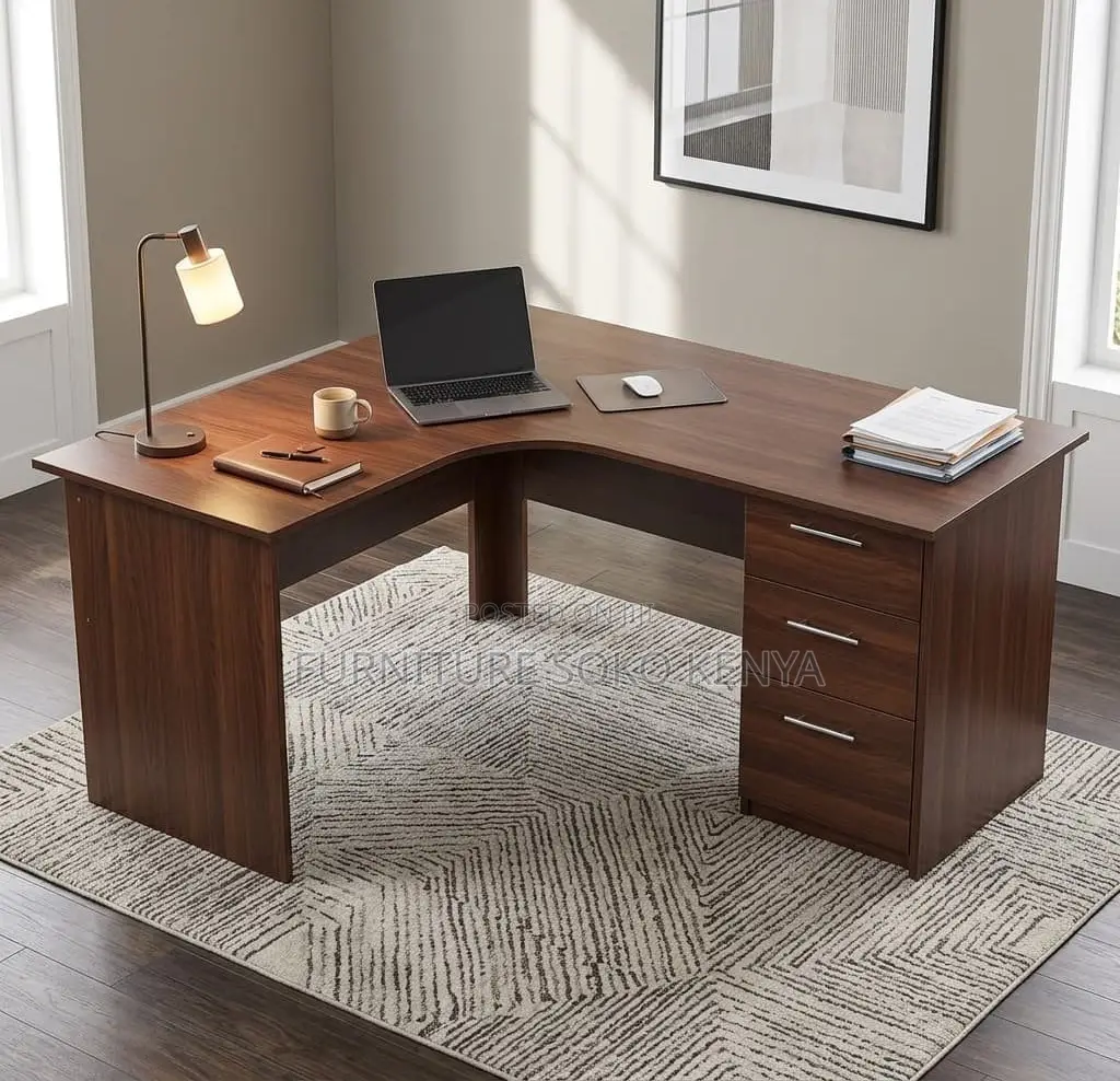1.2 Meter Curved Office Desk | Home Office Study Table