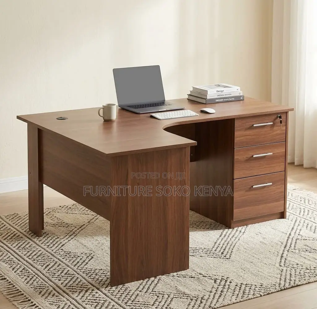 1.2 Meter Curved Office Desk | Home Office Study Table