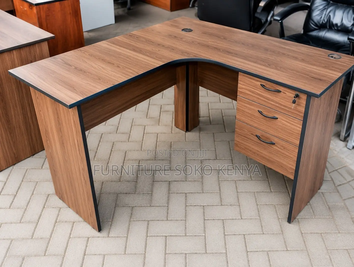 1.2 Meter Curved Office Desk | Home Office Study Table