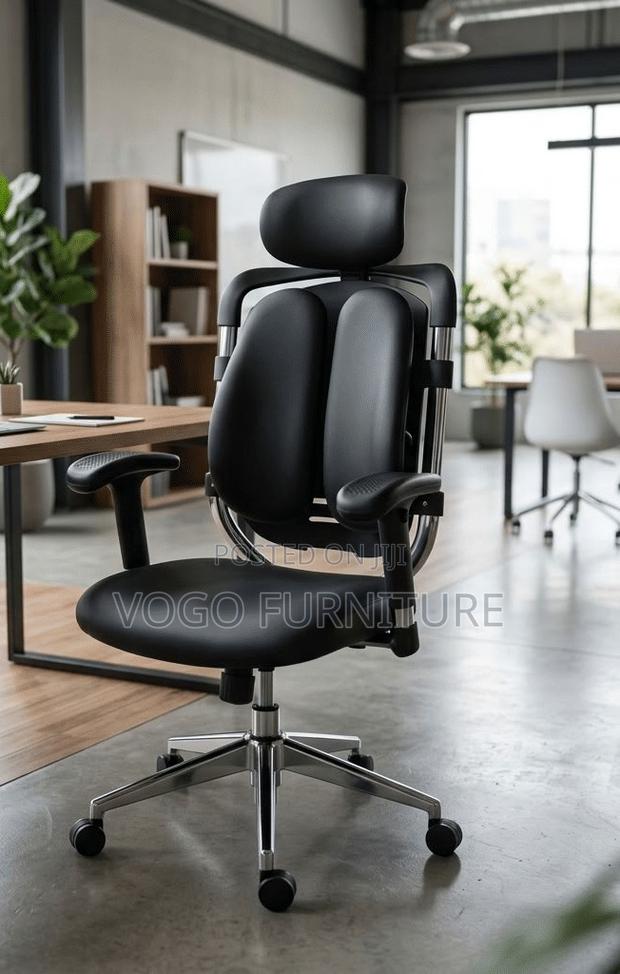 Office Chair; Dual Back Office Chair