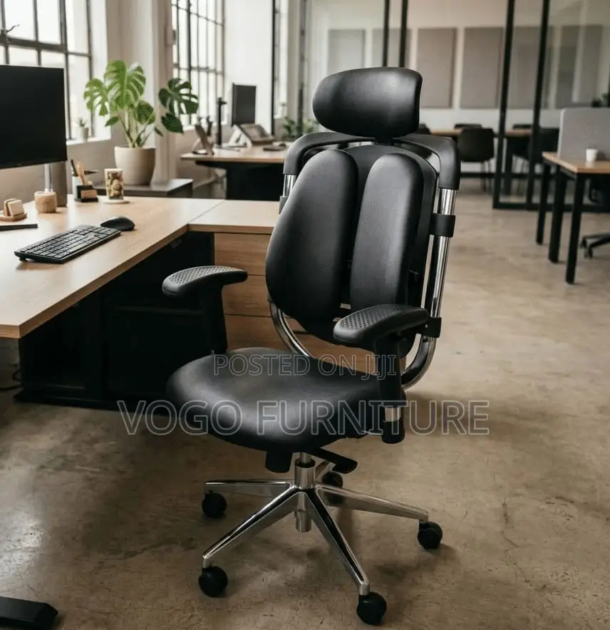 Office Chair; Dual Back Office Chair