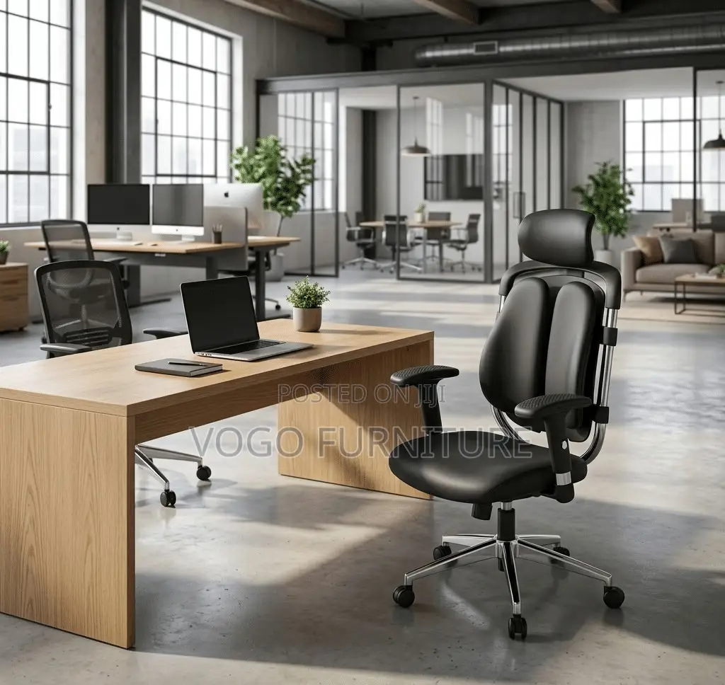 Office Chair; Dual Back Office Chair