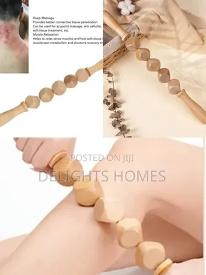 Wooden Massage Roller 6 Cube-Hw