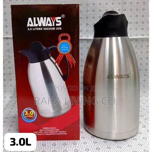 Always 3.0L Stainless Steel Vacuum Jug | Unbreakable Flask