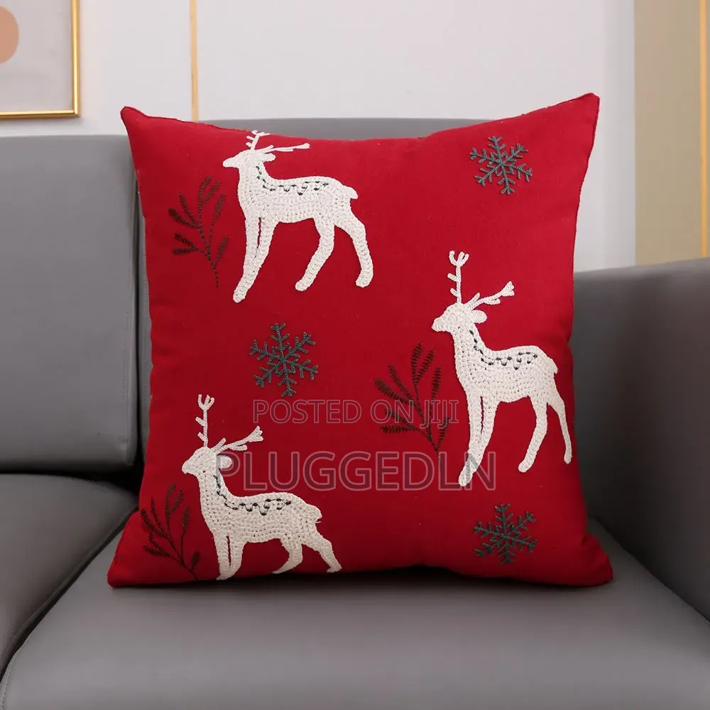 Festive Christmas Throw Pillow Cover