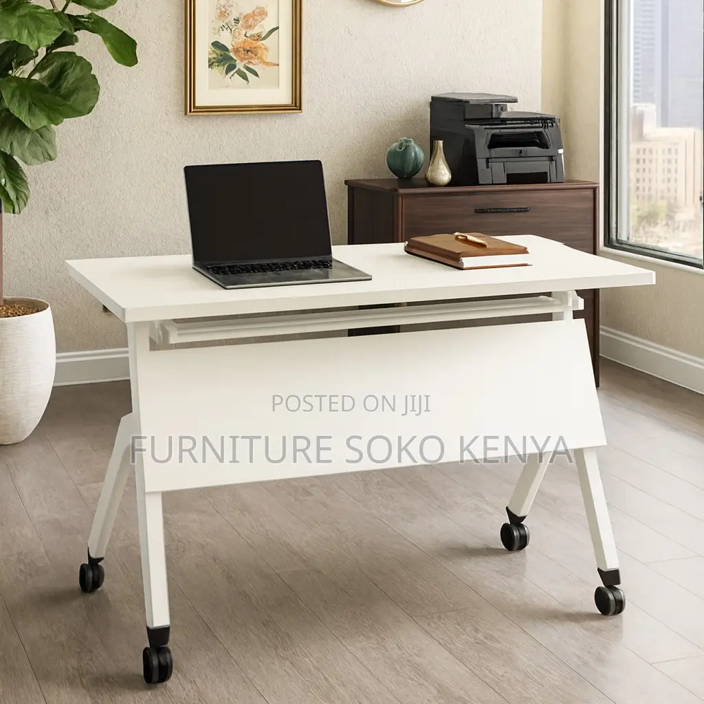 1.2 Meter White Conference Table | Home Offices Meeting Study Tabe