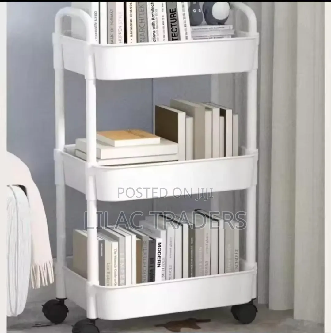 Foldable 3 Tier Storage Trolley With Wheels Alp
