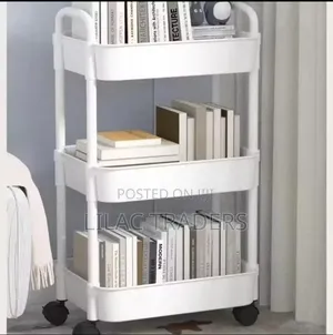 Foldable 3 Tier Storage Trolley With Wheels Alp