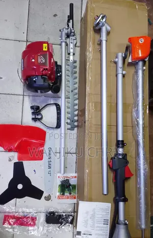 Powerful 4 in 1 Petrol Brush Cutter With Mini Garden Tools