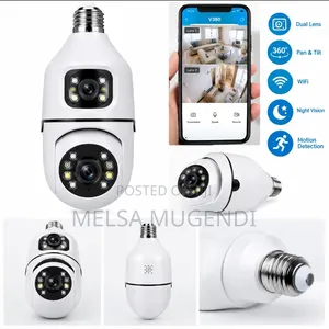 V380 360° WiFi Bulb CCTV Camera With Night Vision