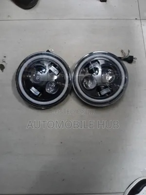 7-Inch Round LED Jeep Fog Lights – Ultra-Bright DRL Halo Ring Pair