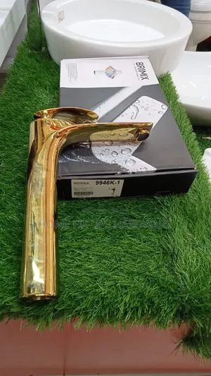 Golden Basin Mixer Tap Long Neck