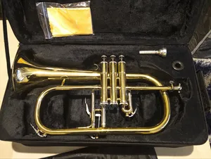 Flugelhorn With a Music Stand.