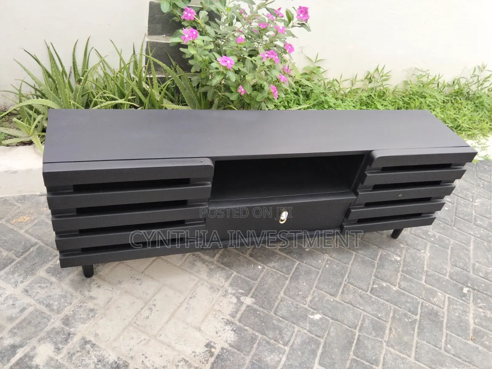 Black Modern TV Stand