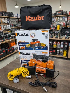 Air Compressor, Kzubr KAC-12V (K10621) 12V Two-Cylinder Heavy Duty
