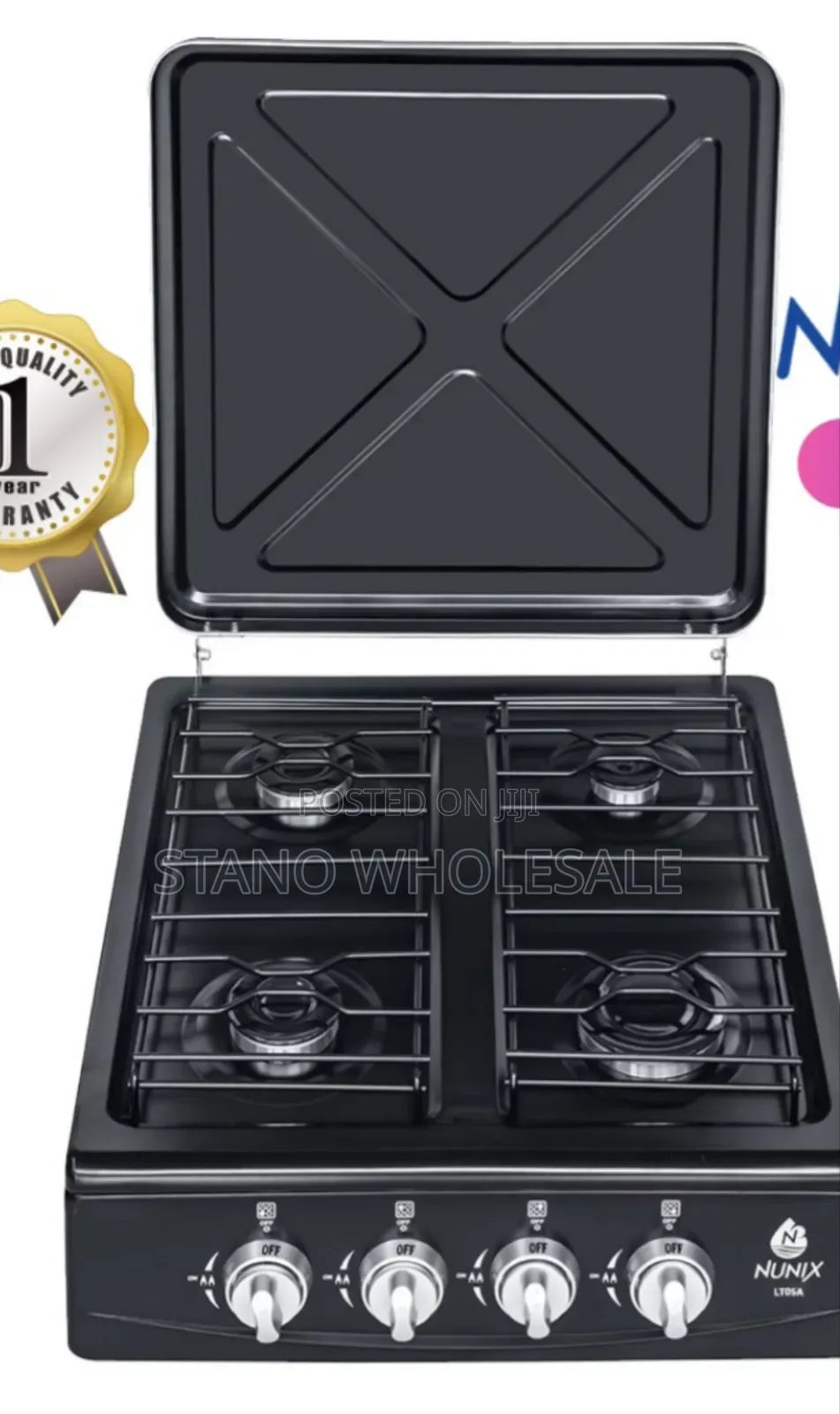Black Nunix 4gas Table Top Cooker