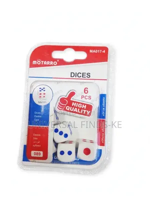 6 PCS Dice Set for Board Games, Ludo and Family Entertainment