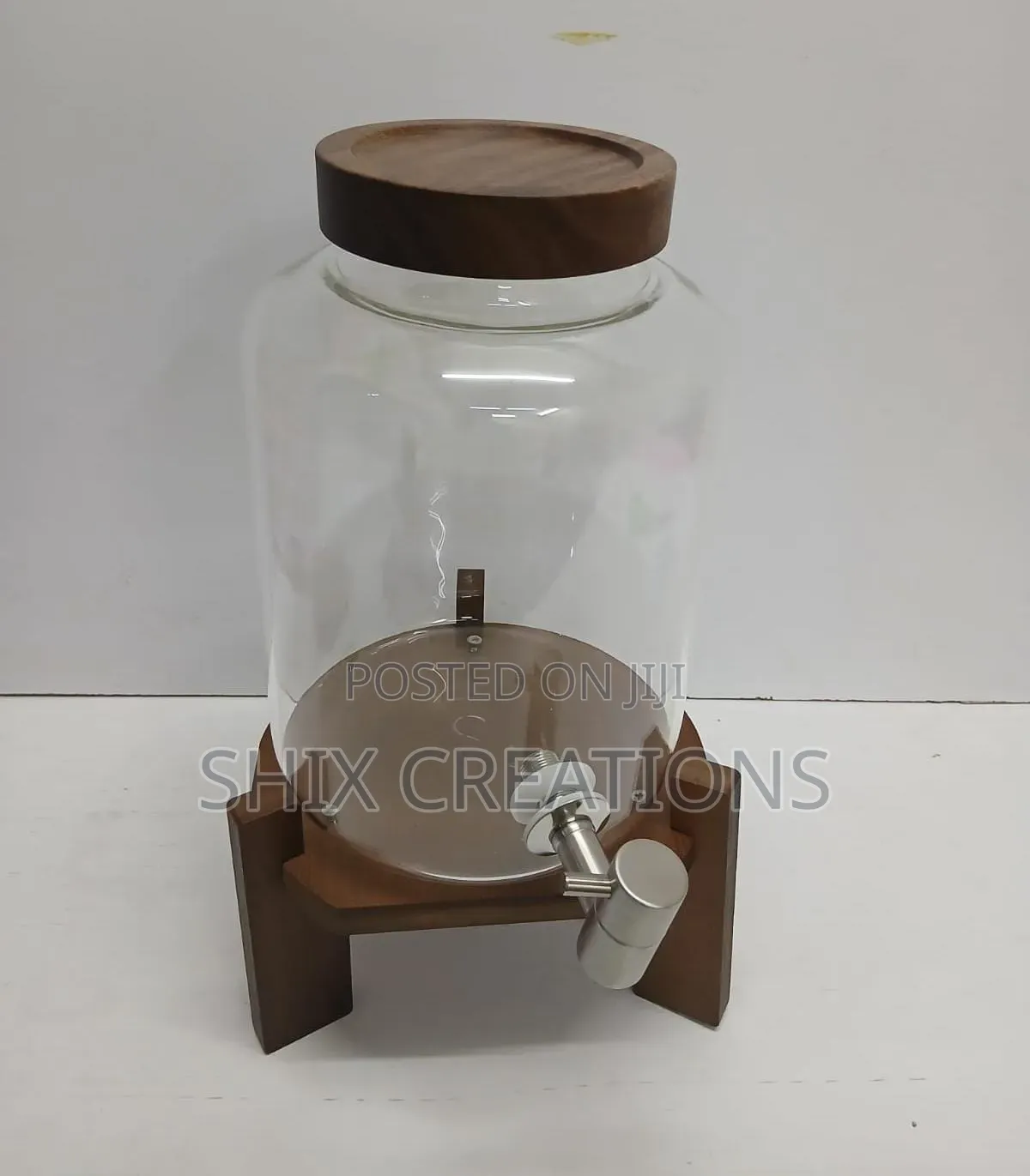 Multipurpose Beverage Juice Dispenser With Wooden Stand