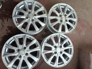 Ex Japan Rims Size 15 Inches 4 Holes Silver Original