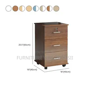 3-Drawer Mobile Pedestral Office Cabinet