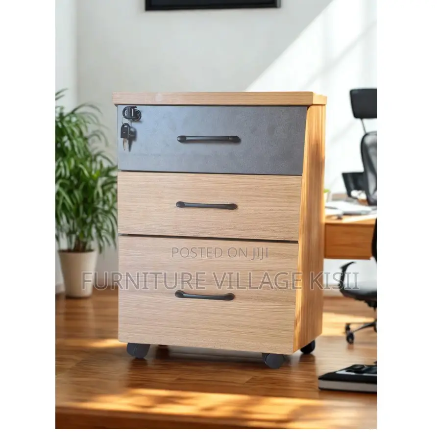 3-Drawer Mobile Pedestral Office Cabinet