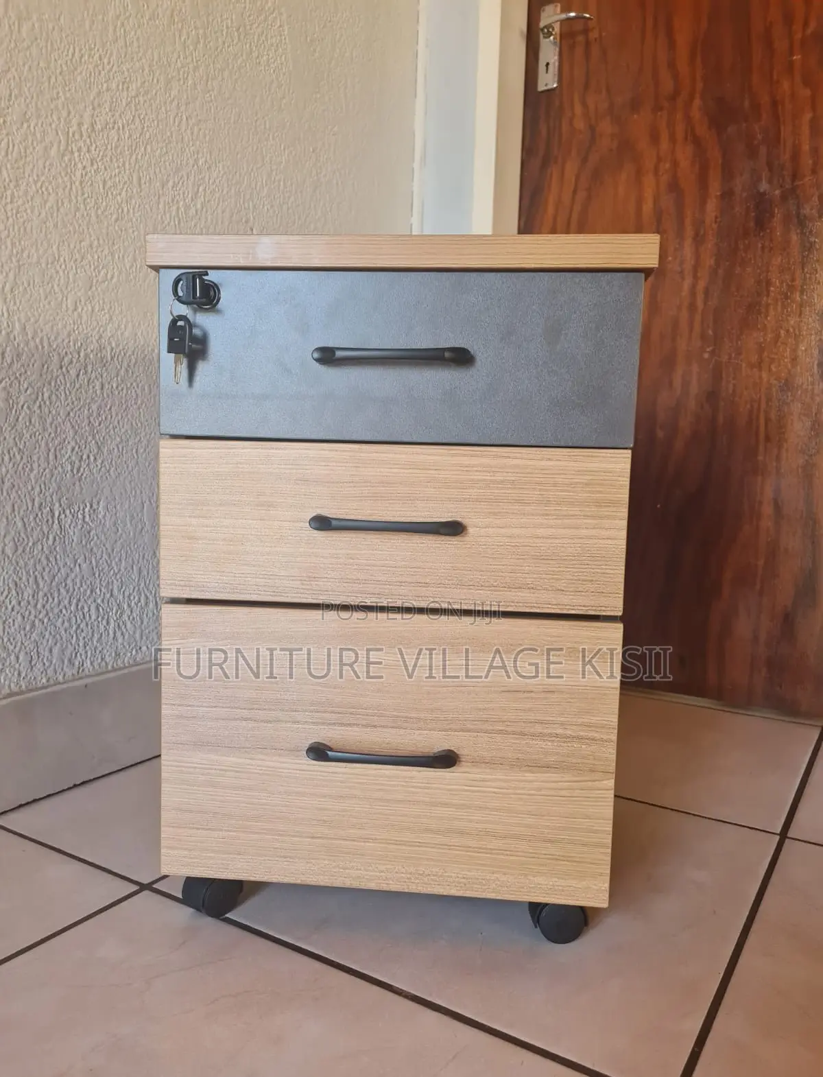 3-Drawer Mobile Pedestral Office Cabinet