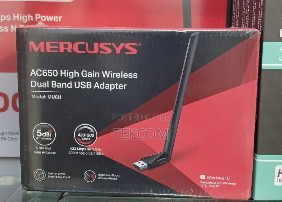 Mercusys Ac650 Dual Band Adapter MU6H