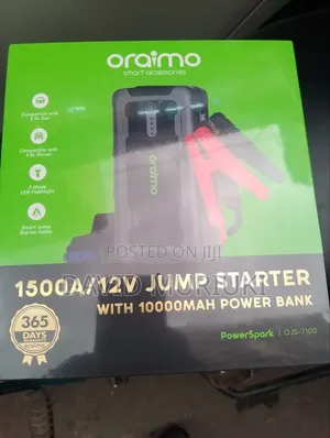 Oraimo Car Jump Starter With Power Bank.