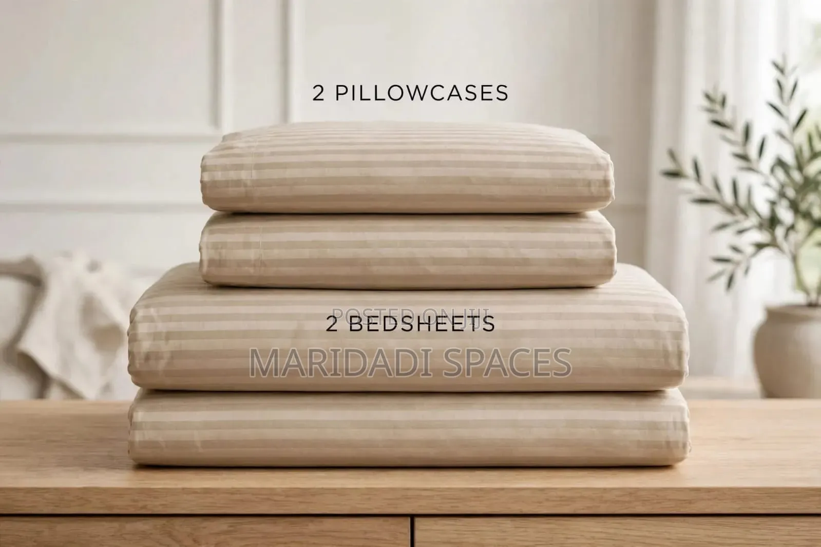 Upgrade Your Bed With These Stripped CLP Bedsheet 5*6