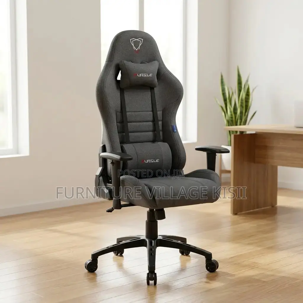 Ergonomic Fabric Gray Gaming Chair