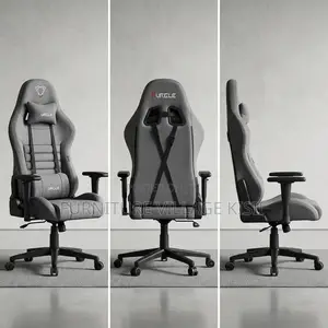 Ergonomic Fabric Gray Gaming Chair