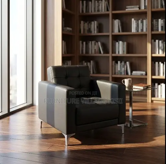 One Seater Leather Office Chair