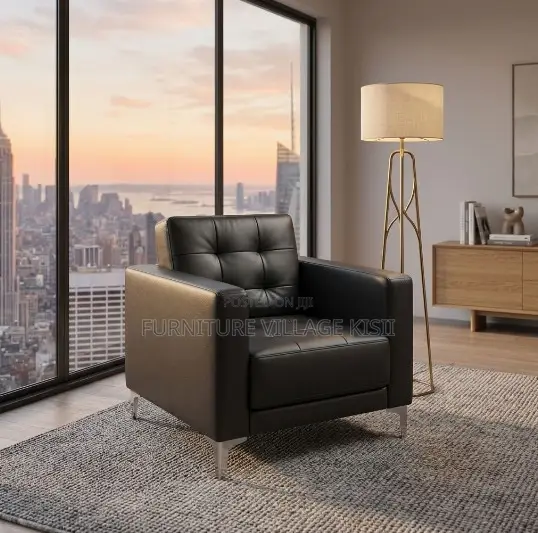 One Seater Leather Office Chair