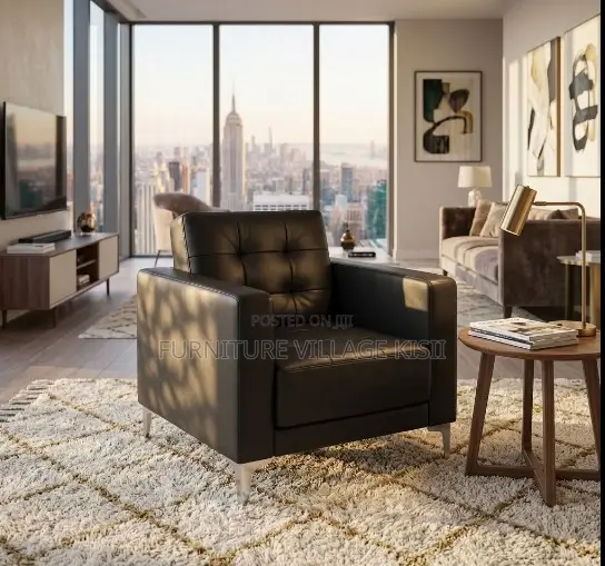 One Seater Leather Office Chair